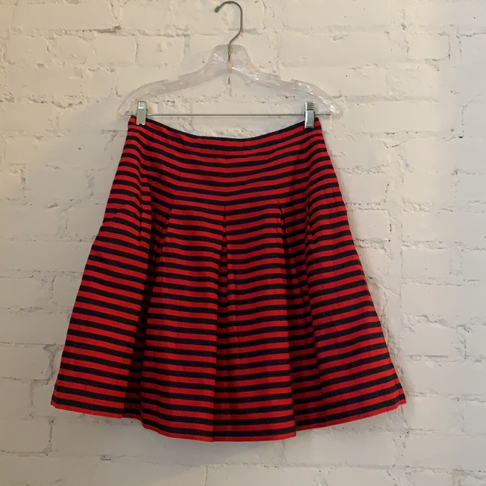 J. Crew ruffle nautical skirt